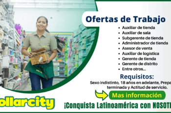 Buscamos personas para trabajar en cadena de tiendas - DOLARCITY