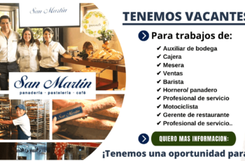 Restaurantes San Martin busca personal