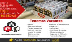 Oportunidad de empleo en -Cervecería Centro Americana