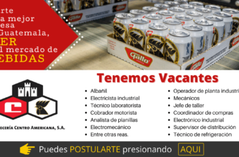 Oportunidad de empleo en -Cervecería Centro Americana