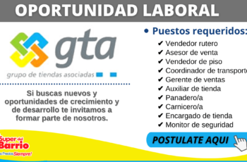 Oportunidad de empleo - Super del Vario