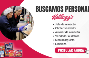 Empresa de cereales Kellogg´s busca personal de Trabajo