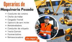trabajo para operarios de maquinaria pesada