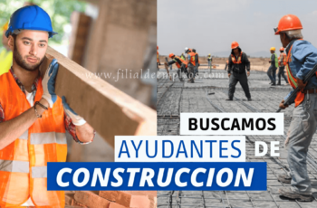 bolsa de trabajo para ayudantes de albañil