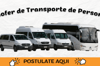 TRABAJO PARA CHOFERES DE TRANSPORTE DE PERSONAL