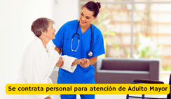 trabajo de cuidado de adulto mayor
