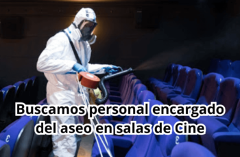 se requiere personal de limpieza de cines